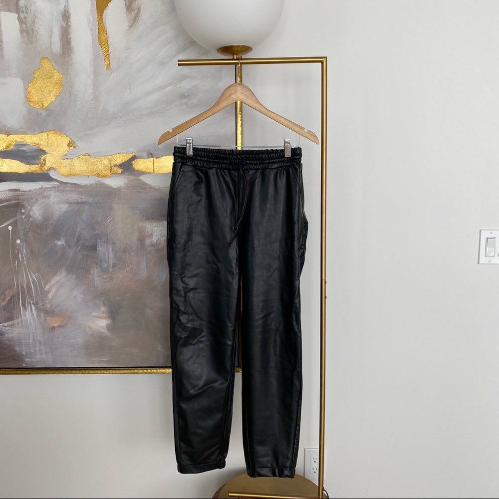 ⏱24 HR SALE⏱ Saks Fifth Avenue Faux Leather Joggers